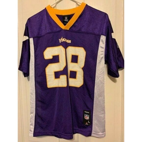 MINNESOTA VIKINGS ADRIAN PETERSON SIZE YOUTH LARGE 14-16 REEBOK JERSEY - Picture 3 of 6